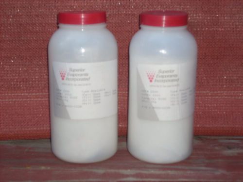 Lot of 2 - 1 Kgram Bottle of  99.999%  Silicon Dioxide (SiO2) Evaporation Pieces