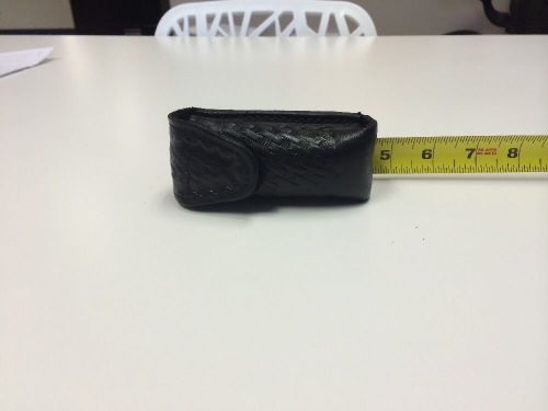 Law Enforcement Duty Belt Leather Basketweave Cartridge Holder