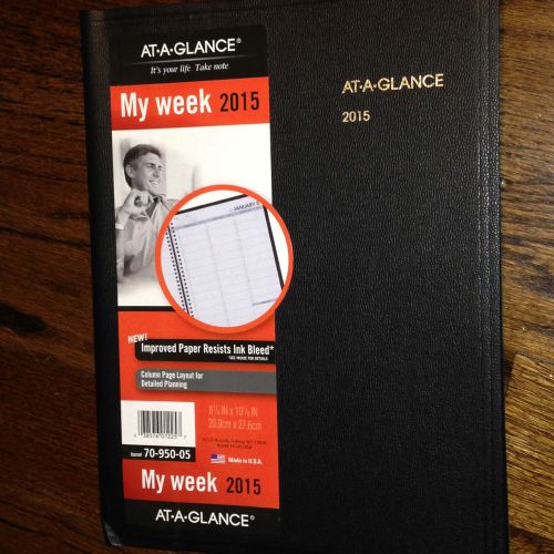 BRAND NEW - AT-A-GLANCE 2015 MY WEEK PLANNER CALENDAR diary