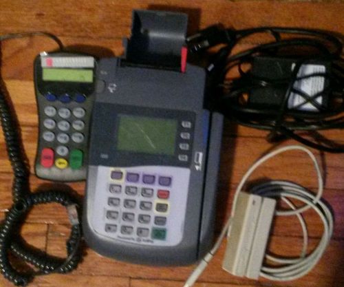 Verifone OMNI 3200 TERMINAL w/Power Supply + Linkpoint Pinpad + Magnetic Strip