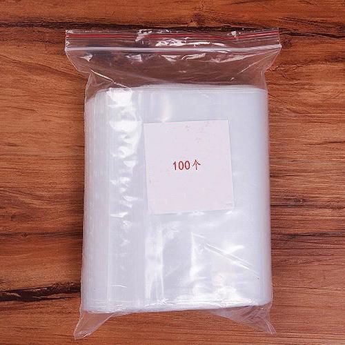 100pcs pack clear zipped ziplock reclosable plastic poly zipper bags new quality