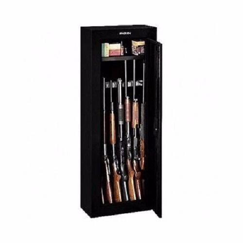 Gun security cabinet steel safe storage metal lock hunt black rifle solid new for sale