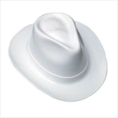 Occunomix  cowboy style hard hat  ratchet suspension  cotton  wide brim  white for sale