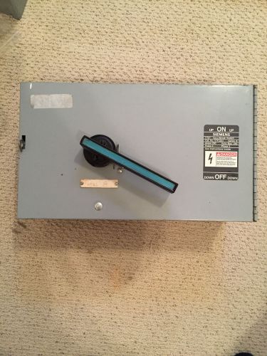 ITE V7F3204, 200 amp, 240 volt, 3 phase, panel switch, Siemens, fusible, CLEAN