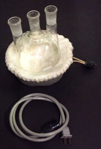 1 liter 3-neck flask, heating mantle, and power cord.
