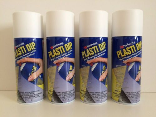 Performix plasti dip 4 pack matte white spray cans rubber coating for sale