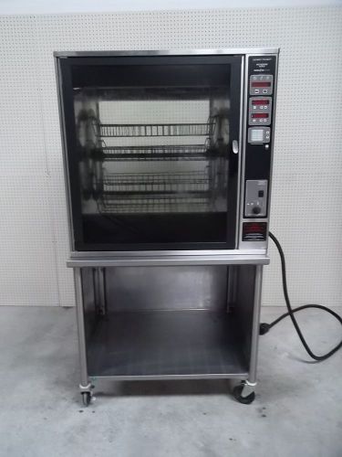 2014 henny penny electric rotisserie on a rolling cart  scr-8 for sale