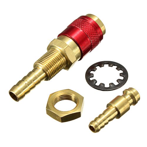 Red Gas&amp;water Quick Connector Fitting Hose For WSE315P Tig Welder &amp; Torch