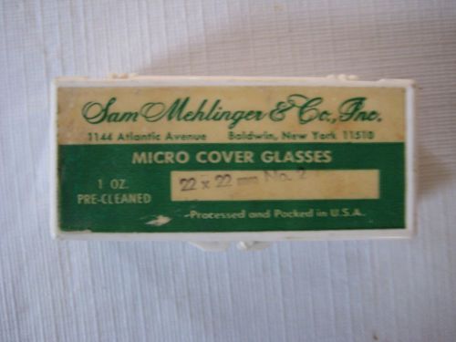 Microscope cover glasses
