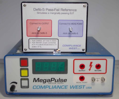 Compliance West MegaPulse Defib-5 Impulse Tester ++ NICE ++