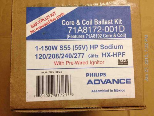 NEW OLD STOCK Philips Advance Core &amp; Coil Ballast Kit 71A8172-001D