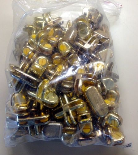 Lot of 84 - Gold 3/16&#034; Glass Shelf Connectors for Display Cubbies (2, 3 &amp; 4 Way)