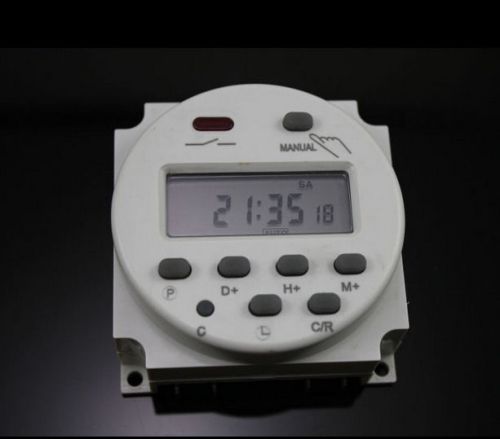 1* CN101 DC 12V Digital LCD Power Programmable Timer Time 16A 1Min-168Hours