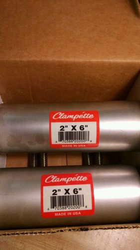 Case of 2 - clampette #330 pipe repair clamp 2&#034; x 6&#034; for sale