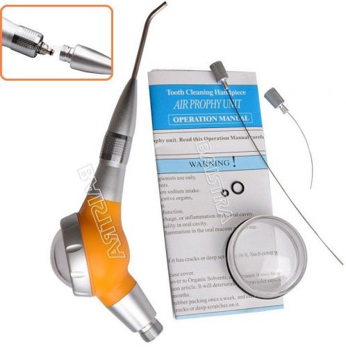Dental hygiene luxury jet air polisher prophy tooth polishing handpiece 2 holes for sale