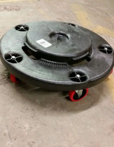 2 rubbermaid 2640-43 brute dolly for 20-55 gal containers,  (rcp 2640-43 bla) for sale