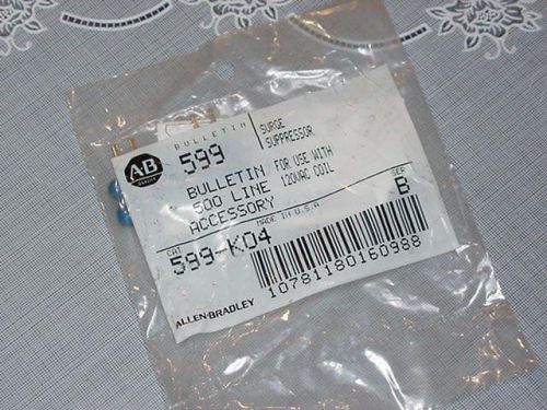 Allen Bradley 599-K04 Surge Suppressor for use with 120 Volt Coil Series B NEW!
