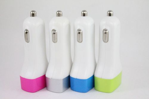 GOOD JOKER KING  3 X USB CAR CHARGER, 3.1A POWER,WITH LEAD, BLUE AND GREEN
