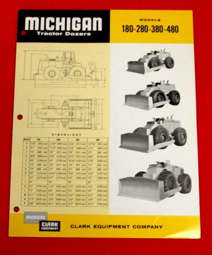 Michigan Tractor Dozers Sales Brochure Models180 280 480 480 golc2