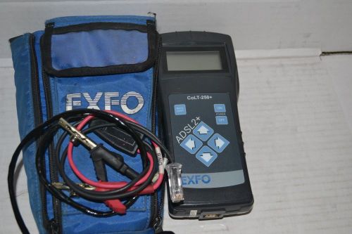 EXFO COLT-250+ ADSL ADSL2+ DSL CIRCUIT LINE TEST HANDSET CABLES CASE MANUAL NICE