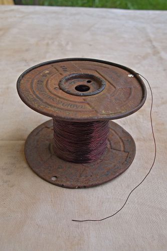 Magnet Wire 22 Gauge AWG Enameled Copper Wire, 1600&#039;, a partial reel.