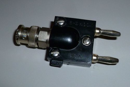 BNC Male to dual banana jack / plug adapter - Pomona EZ-Hook