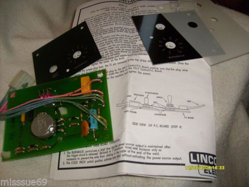 LINCOLN ELECTRIC L7233-1 BURNBACK TIMER KIT W/ FACE PLATES M-15036-1 &amp; M-15035-1