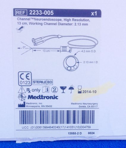 Medtronic Channel Neuroendoscope - HIgh Resolution - Model 2233-005 - NEW IN BOX