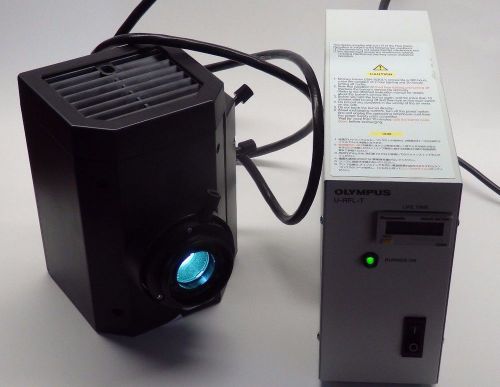 OLYMPUS U-RFL-T MERCURY VAPOR POWER SUPPLY &amp; U-LH100HG APO LAMP