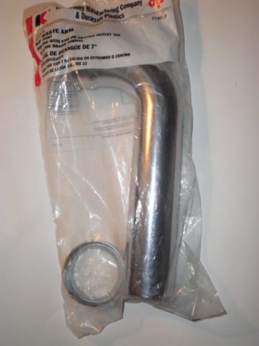 New Keeney 7 in waste arm slip joint 22 gauge brass  plumbing pipe kitchen bath