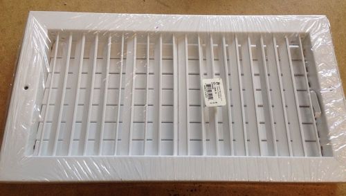 Hart &amp; Cooley 16x8 Adjustable White Steel Wall Registers NEW