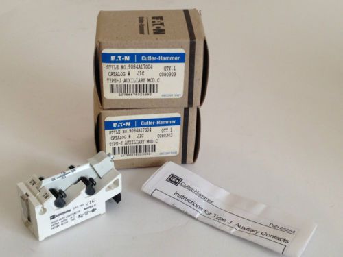 *NEW* Eaton Cutler Hammer Type J Auxiliary Contact, Style 9084A17G04, J1C, Mod C