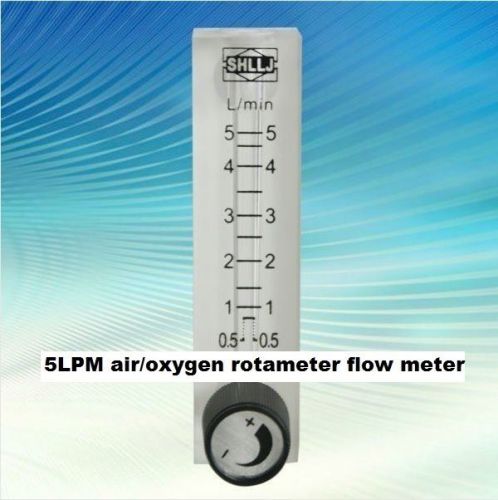 5LPM Air/Oxygen/Gas Rotameter Flow Meter Flowmeter **Acrylic**
