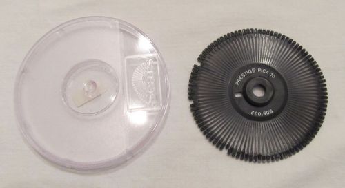 Prestige PICA 10 PrintWheel For Typewriter R051032 with Plastic Cover