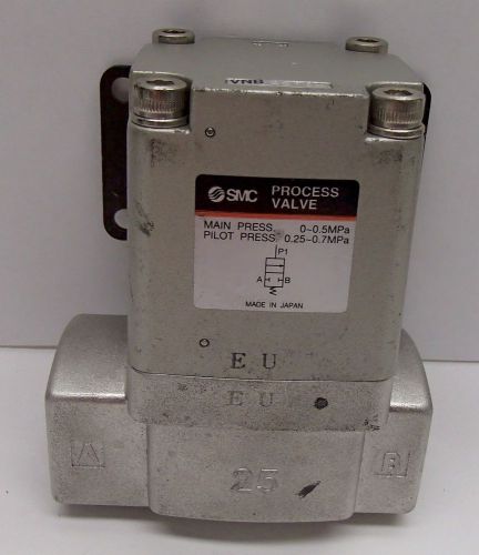 SMC VNB401AS Process Valve 2-Way Media SS Body 1&#034; FNPT