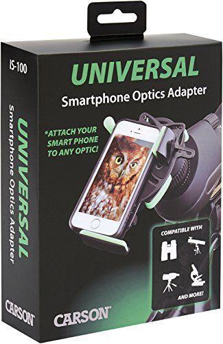 Carson HookUpz Universal Smart Phone Optics Digiscoping Adapter For Binoculars S