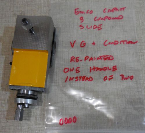 Emco Compact 8 Lathe Compound Slide Inch based       0000