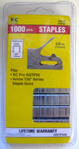 KC PROFESSIONAL QUALITY STAPLES 1000 pcs. 3/8in. Replaces #506