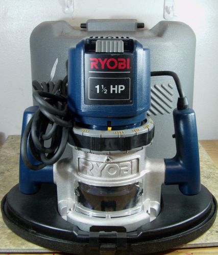 PRE-OWNED &amp; TESTED RYOBI 1/4&#034; 1 1/2 H.P. ROUTER - R160U W/TOOL &amp; CASE