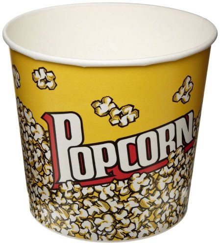Solo vp85-00061 single-sided poly paper popcorn tub 85 oz. capacity popcorn p... for sale