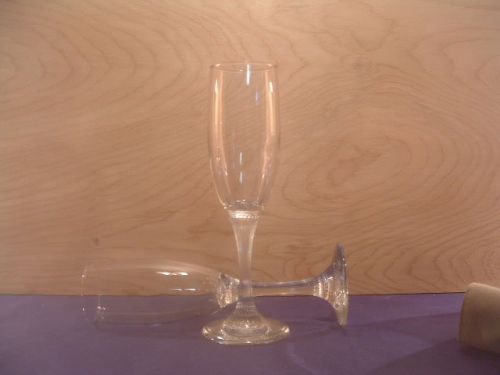 CHAMPAGNE FLUTE BAR CATERING SYSCO/LIBBEY 6 OZ SILHOUETTE STYLE CASE @ 36