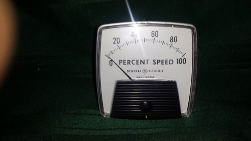 used GENERAL ELECTRIC GE  PANEL METER SCALE: 0-100 PERCENT SPEED