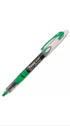 Sharpie 1754468 Accent Liquid Pen-Style Highlighter, Fluorescent Green, 12-Pack