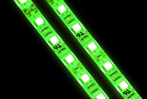 Green led ribbon strip light 197&#034; roll, easy diy showcase, small space lighting for sale