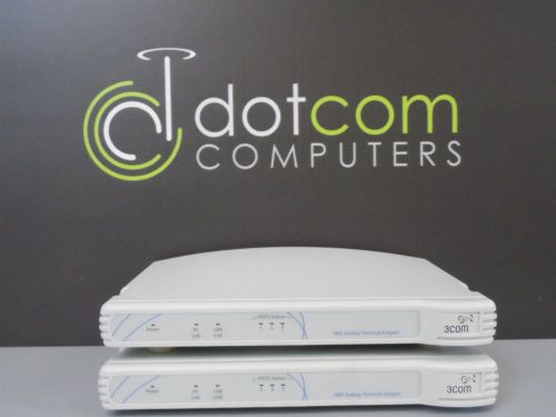 3Com 3C10400 NBX Analog Terminal Adapter 6555-0107-01 Power Over POE Lot 2x