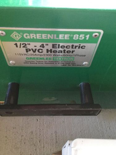 GREENLEE 851 1/2&#034;-4&#034; ELECTRIC PVC HEATER **USED