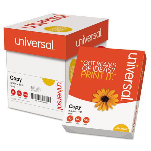 Copy paper convenience carton, 92 brightness, 20lb, 8-1/2 x 11, white, 2500/ctn for sale