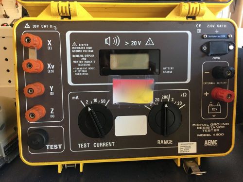 Aemc digital ground resistance tester model 4500 for sale