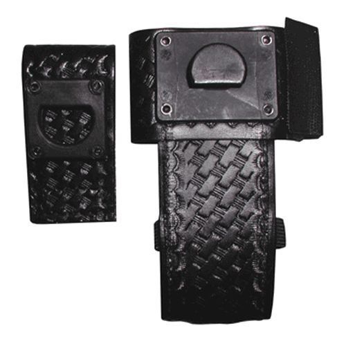 Boston leather 5486s-1 plain black 4&#034;tall deluxe universal radio holder swivel for sale