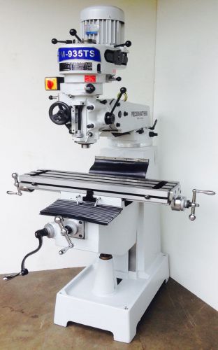 Pm-935ts 9&#034;x35&#034; vertical milling machine, 5 year warranty free shipping taiwan for sale